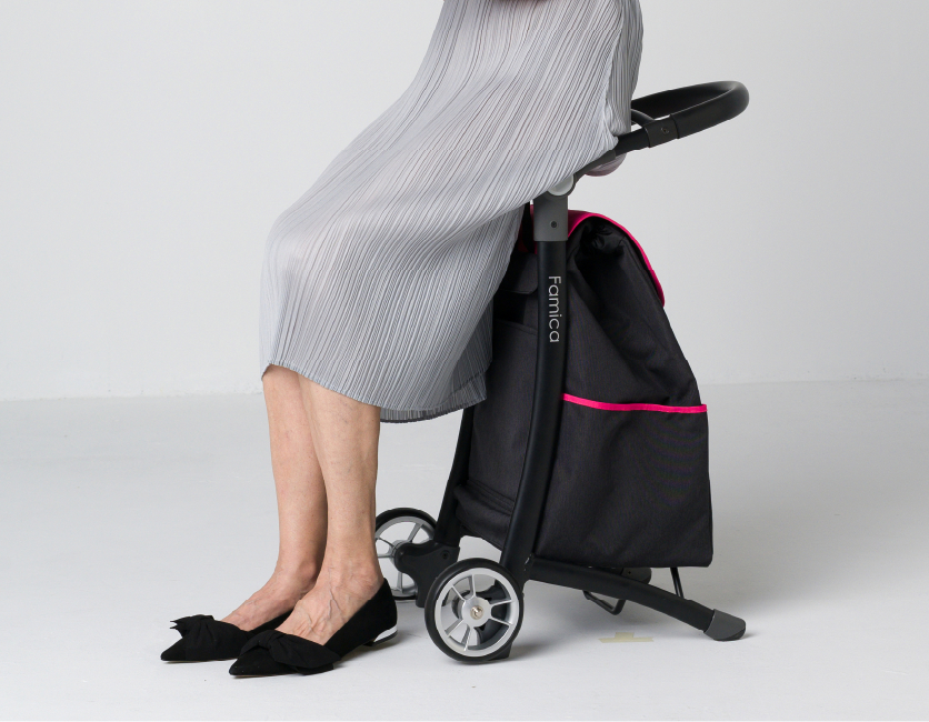 S Cart - 2-in-1 Rolling Shopping Cart and Seat