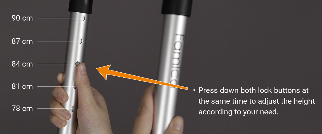 AH07 height adjustment mechanism detail